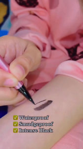 Xi Xiu Divine Liquid Eyeliner Pen Waterproof - Xixiu Divine Liquid Eyeliner Pen With Stamp Black - XiXiu Eyeliner