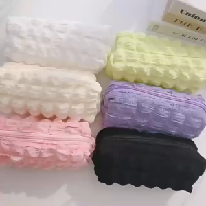TAS Tempat Pensil Puffy Aesthetic Korean Style Pencil Case