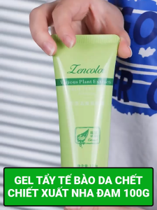 Gel Tẩy Tế Bào Da Chết ZENCOLOR Tuýp 100gr Chiết Xuất Từ Nha Đam – Tẩy Sạch Da Chết Nhẹ Nhàng Dưỡng Ẩm Giúp Sáng Làn Da