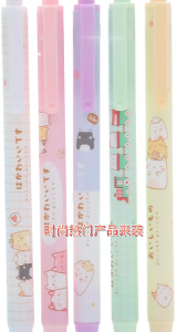 Combo 5 Bút bi siêu cute nhiều màu đẹp mẫu hình hoạt hình siêu cute - Ngòi 0.5mm - Combo bút viết mực đen