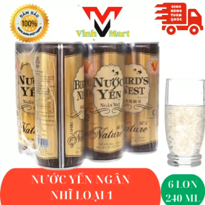 [ CHỈ GIAO ĐƠN HỎA TỐC HCM ]  Nước Yến Ngân Nhĩ Natural Loại 1 Lon 240 Ml