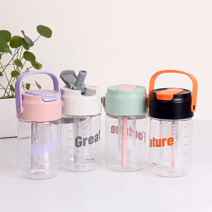 Botol Minum Anak Dan Dewasa Infuser Sedotan 800ml Model Aesthetic