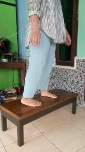 TERMURA meja lesehan kayu jati belanda siap pakai kokoh dan tahan lama panjang 100cm lebar 40cm tinggi 30cm hitam coklat