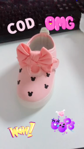 （จะไม่เรืองแสง）รองเท้าเด็กผู้หญิง รูปแบบการ์ตูน LED รองเท้าเด็กมีไฟ