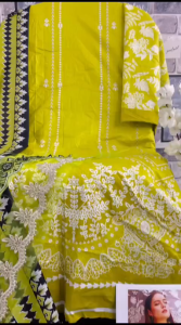 [PRE-ORDER] Ready Made Pure Cotton Print With Heavy Embroidery Suit (10-15days delivery)