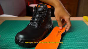 Sepatu Safety Pria Original Lavio Livera Kulit Asli Keren Kekinian