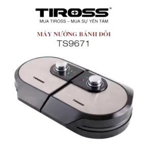 (HÀNG MỚI VỀ CHÍNH HÃNG) Máy nướng bánh đôi Waffe Tiross TS9671 CS1400W BH 12 Tháng