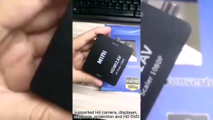 HDMI TO AV Scaler Adapter HDMI to RCA AV/CVSB Video 1080P HDMI2AV Mini HD Video Converter