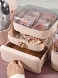 Makeup Box Makeup Orgarniser Makeup Storage Dustproof Big Capacity Bekas Simpan Makeup 化妆收纳盒
