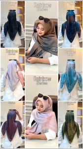 Desain Jilbab Elegan: Jilbab Rainbow Series Terbaru Agustus 2024