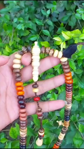 Tasbih Kayu 11 Macam Bertuah dan Langkah dengan Ukuran 10mm - Motif Muslim