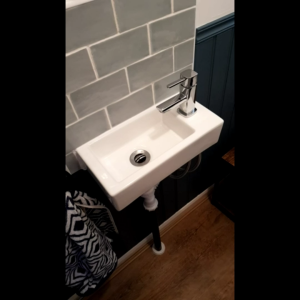 Toilet Sink Mini Sink Basin Sinki Bilik Air Kecil Small Hand Wash Basin Square Ceramic Basin Wall Hanging Mini Sinki