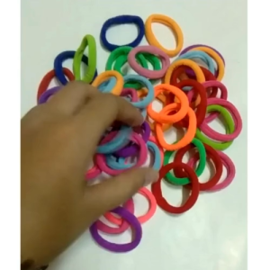 [HÀNG CÓ SẴN]Combo 100 Dây thun cột tóc nhiều màu