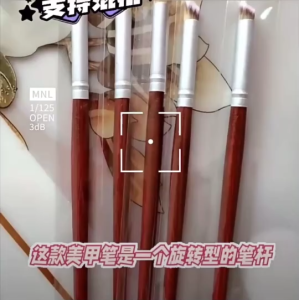 พู่กันเพ้นทเล็บ แบบไล่สี