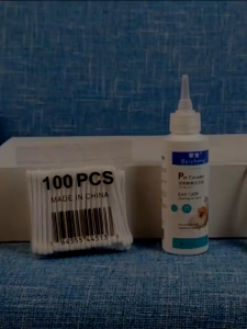 【COD】120ml Pet Ear Cleaner Ear Drop Cat Dog Mites Odor Removal Infection Solution Treatment Pet Health Wash Clean Earmite Ubat Pencuci Pembersih Telinga Kucing