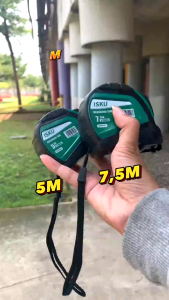 ISKU Tape Measure/Meteran 5-7.5m Elastis Pengunci Manual Alat Perkakas Meteran Karet/Tape Measure