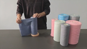 🇸🇬 20/50pc Kitchen Towel Roll | Microfiber Cleaning Hand Cloth Dish Wash Rag Paper Towel Tissue Disposable Reusable