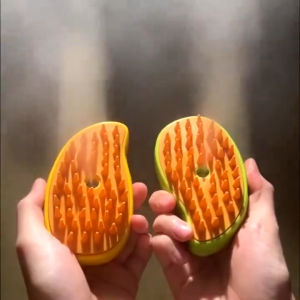GTB Sisir Mandi Pijat Hewan Peliharaan Bentuk Mangga Sikat Sisir Kucing Anjing Silikon Silicone Grooming PET Brush Spray Massage Brush Sisir Bulu Hewan Sikat Pembersih Bulu Rontok Pet Brush Sisir Bulu Hewan R1131