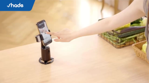 SHADE A200 Auto Face Tracking Gimbal Handphone Stabilizer 360° With Lampu Led