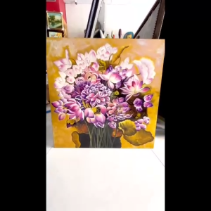 🖼️ Tranh Sơn Mài Thanh Bình Lê – HOA SEN 80x80 cm | Nghệ Thuật Thủ Công – Trang Trí Sang Trọng – Ý Nghĩa Phong Thủy