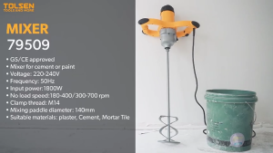 Máy Trộn Bê Tông Cầm Tay Tolsen 1800W 240V 79509