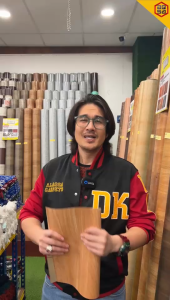 Tikar Getah Murah Aqsa Korean Deluxe 10m Anti Slip Segulung Tebal 0.85mm SegulungTidak Mudah Koyak PVC Flooring 2m x 10m