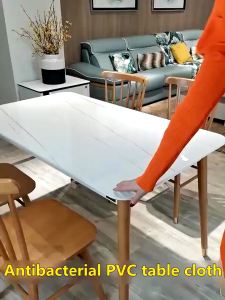 Transparent PVC Tablecloth: Waterproof Heat-Resistant & Easy to Clean for Modern Home Decor Kitchen & Dining Room