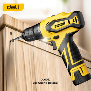 Deli Lithium Electric Drill/Mesin Bor Listrik 12V Dual Battery Tanpa Kabel DL626X /Alat Perkakas