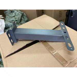 Durable Matte Black Wall-Mount Metal Light Fixture Bracket for Spotlight/Flood Light with Mounting Holes - 100cm