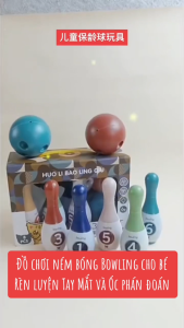 Đồ chơi ném bóng Bowling cho bé rèn luyện Tay Mắt giúp kích thích kỹ năng phán đoán cho bé yêu