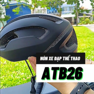 Nón Bảo Hiểm Xe Đạp Nam Nữ ATB26 siêu nhẹ thoáng khí chuyên dụng leo núi