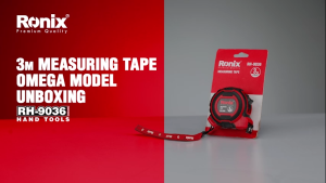 Ronix Magnetic Measuring Tape Omega Series - 3M (RH-9036) 5M (RH-9063) 5.5M (RH-9060) 7.5M (RH-9078) 10M (RH-9016) - High Strength Carbon Steel ABS Anti-Fall Shell Wear-Resistant Cm/Inch Metric One Side Printing Magnetic Hook Easy Carry