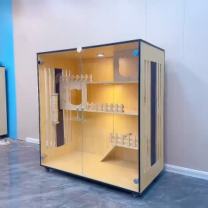 L&Q บ้านแมว กรงแมว วิลล่าแมว ต้นไม้แมว ลู่วิ่งแมว วัสดุไม้ สามารถรวมกันได้อย่างอิสระ ของเล่นแมว