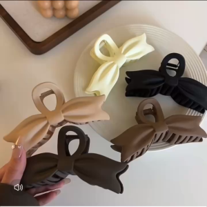 Phụ kiện kẹp tóc xinh Doudou Kẹp càng cua Cặp tóc nữ tone nâu tây phong cách Hàn Quốc ZJ085