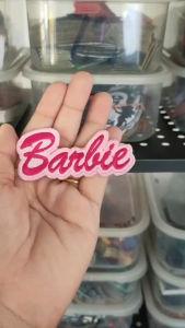อาร์ม ตัวรีด อาร์มติดเสื้อ การ์ตูน เด็ก โลโก้ ตุ๊กตา บาร์บี้ Barbie patch DIY Sticker สติ๊กเกอร์ติดเสื้อ ตกแต่งเสื้อผ้า ตัวรีดติดเสื้อ