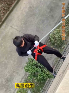 High-altitude escape rope double hook safety rope fire escape rope wire core fire rope Rescue line