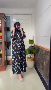 Slavina Daster Dayly Rayon Premium Ld 120 Tangan 3/4 Jumbow