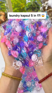 Sabun Cuci Baju Laundry Pods 7 in 1 Detergent Gel Ball Penghilang Noda Pembersih Antibakteri Penghilang Tungau Pewangi