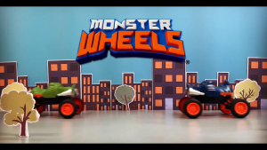 Monster Wheels Chomping T-Rex Dinobite with Lights & Sounds - Blue