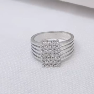 Cincin Silver Wanita Aksesoris Fashion Awet Tahan Lama Anti Karat Cocok Untuk Harian G9-5A