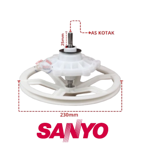 PULLY GEAR BOX MESIN CUCI SANYO 2 TABUNG | GIRBOX PULI / PULY / PULLY PULLI / PULEY / PULLEY GERBOX