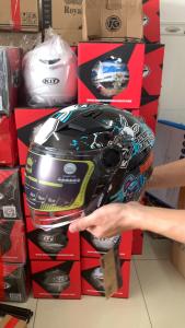 Mũ Bảo Hiểm 3/4 Royal M268 2 Kính Dán Tem Thỏ Rabbits Chính Hãng Bảo Hành 12 Tháng ( Tặng Kèm Khăn trùm + Túi Đựng)