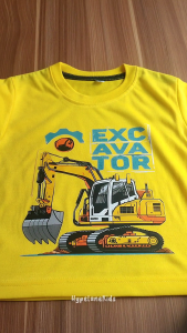 Baju Kaos Distro Anak Laki Laki Karakter Exscavator Keren Import 1 - 10 Tahun - Hypelane - DTF2