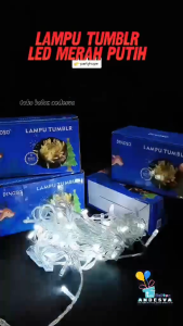 Lampu Tumblr Led Merah Putih 10 / Lampu Hias HUT RI / lampu Merah Putih