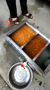Grease Trap Stainless Steel 6 Lapisan 40cm×25cm×25cm wastafel cuci piring stainless kitchen