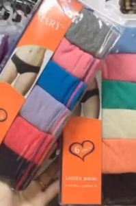 Miss k Ladies Bikini Assorted Color 6pcs Per Pack