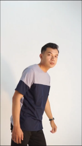 BROGUY Tshirt Color-Block Kaos Casual Combed 24s