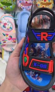 รองเท้าแตะเด็ก พื้นนิ่ม แบบรัดส้น รองเท้าแตะ พื้นนิ่ม เหมาะกับเดินชายหาด แฟชั่นฤดูร้อน สําหรับเด็กผู้ชาย อายุ 2-8 ปี-Amaya