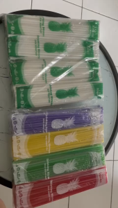 Sedotan Nanas Putih Polos 250Pcs