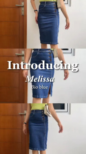 Onetta - MELISSA Skirt - Rok Jeans Span Wanita Pendek Selutut